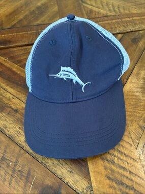 Tommy Bahama Men's Trucker Hat Marlin Logo with Baja Margarita Mesh Back